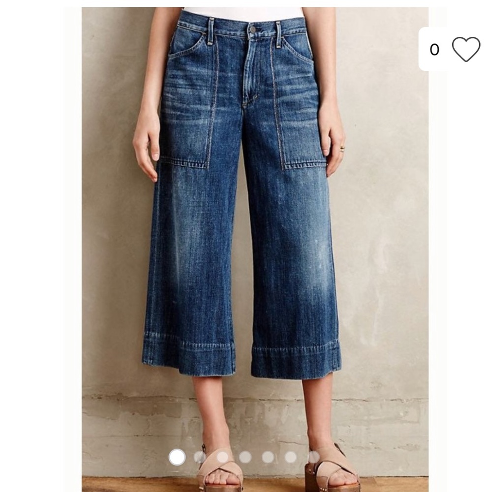 Citizen’s of Humanity cropped wide legs size 27